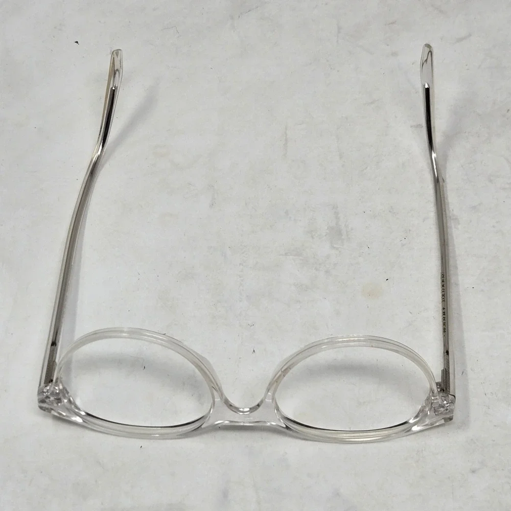 Warby Parker Farris 500 Crystal Clear Round Eyeglasses Frames 50-18-140